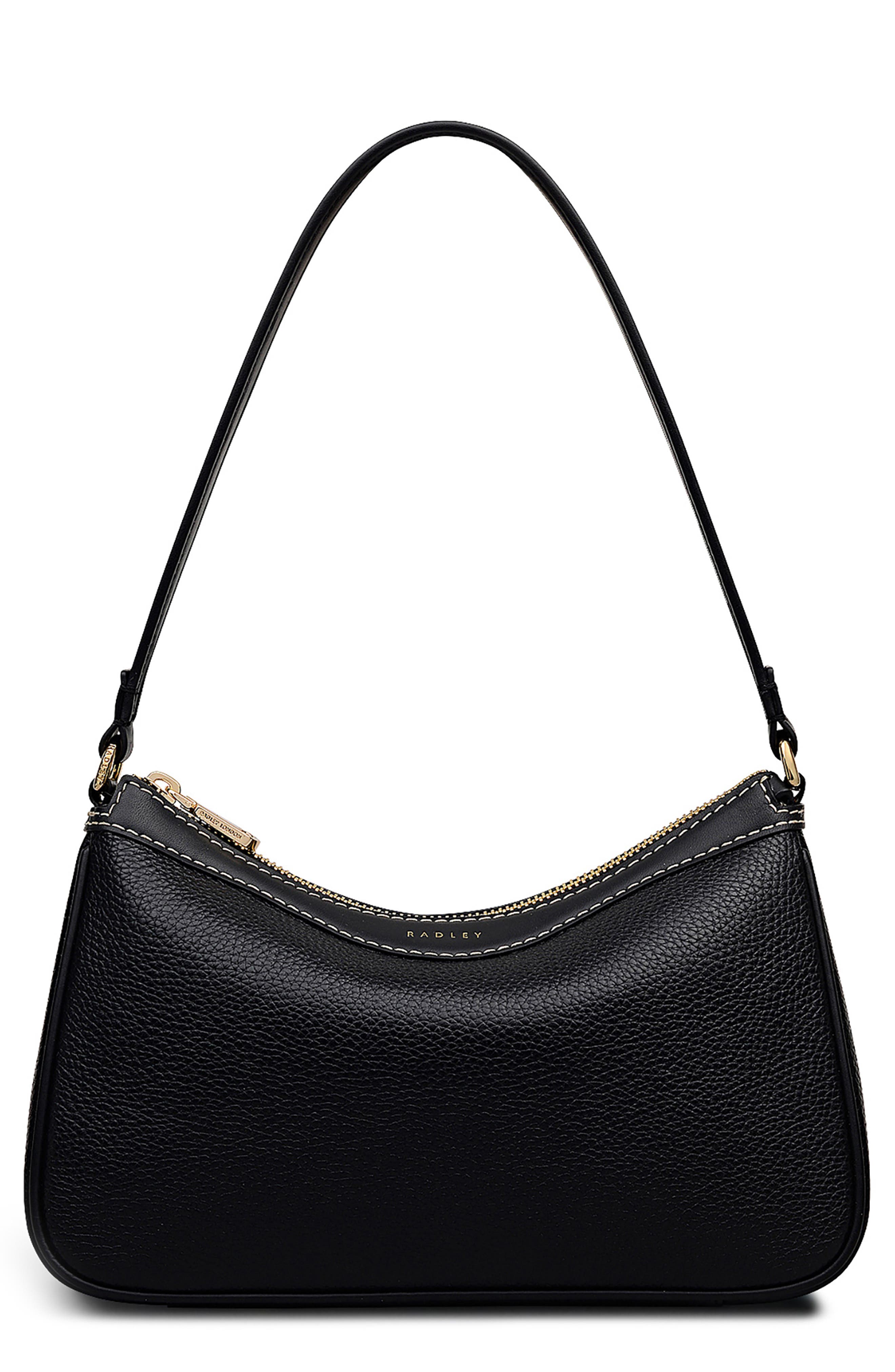 Albany Avenue Medium Leather Zip Top Shoulder Bag