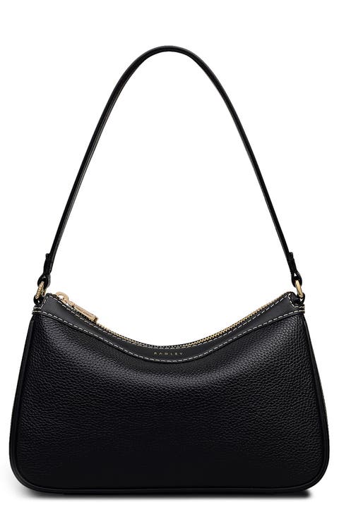 Albany Avenue Medium Leather Zip Top Shoulder Bag
