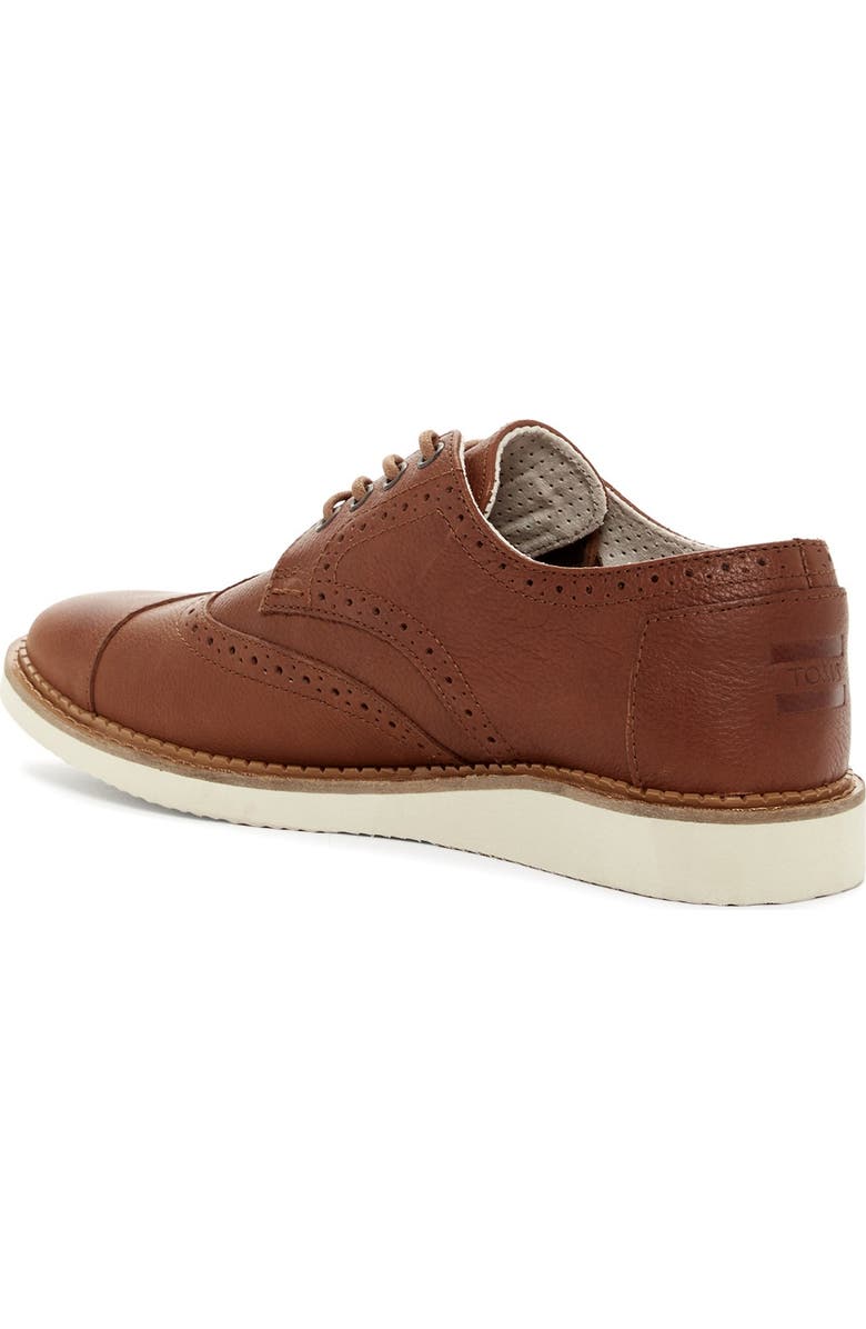 TOMS Brogue Leather Derby, Alternate, color,