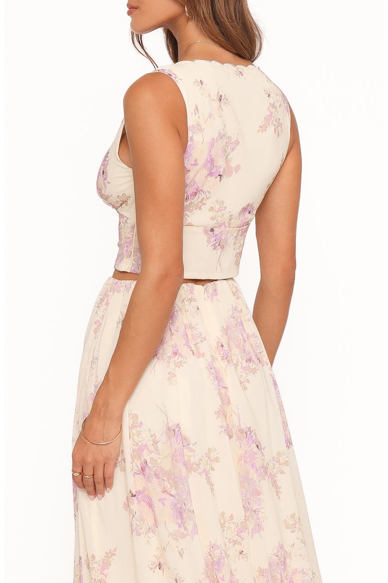 Tinsley Top, Alternate, color, LAVENDER FLORAL