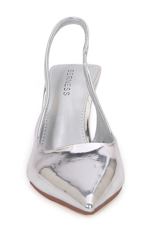 Berness Cassia Slingback Pump In Silver