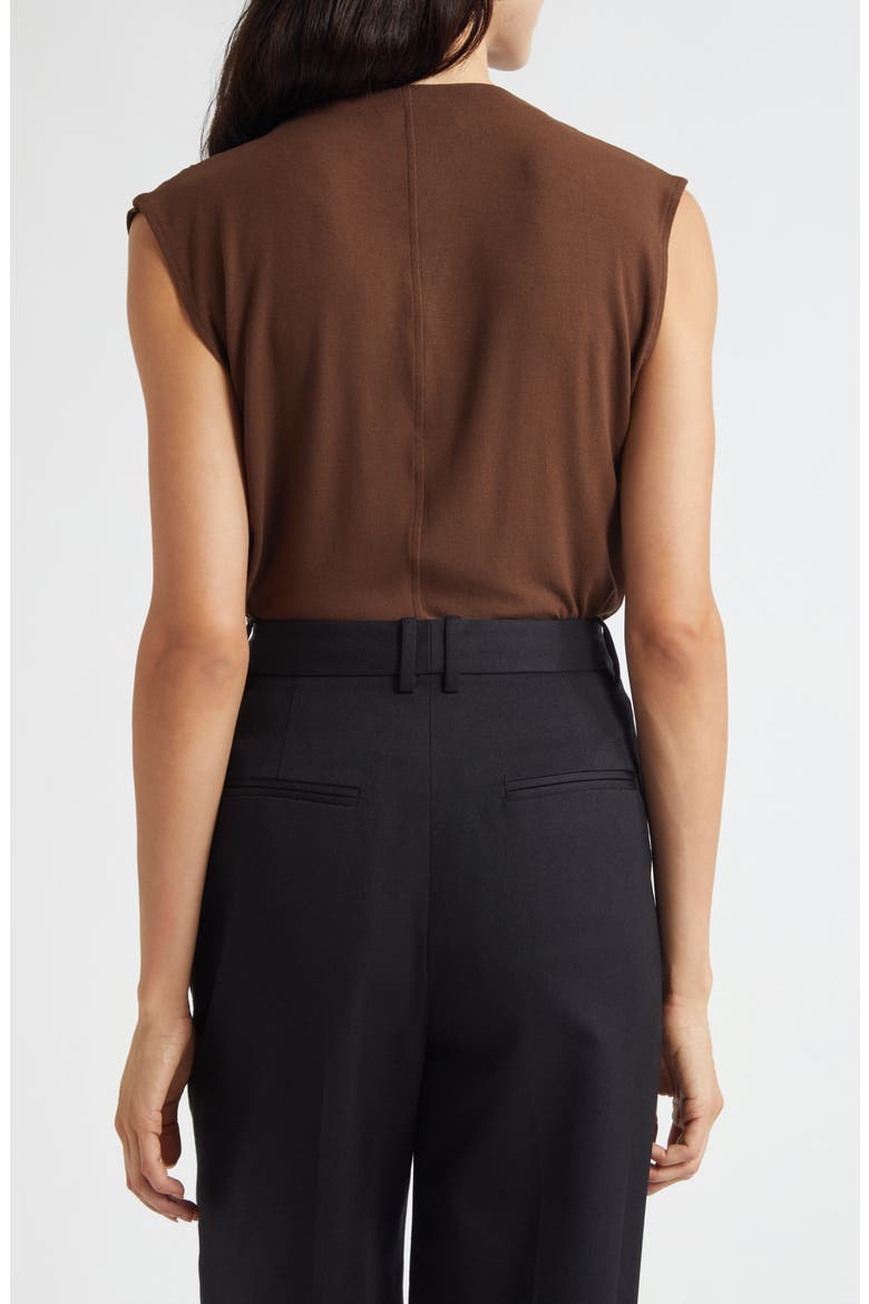 Cowl Neck Sleeveless Top, Alternate, color, ESPRESSO