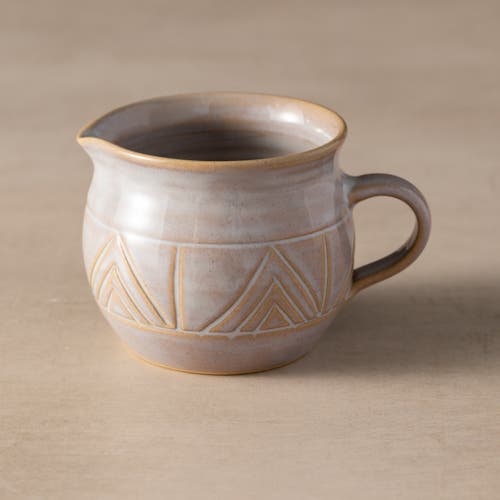 Ten Thousand Villages Mountain Peaks Ceramic Cream And Sugar Set In Multi