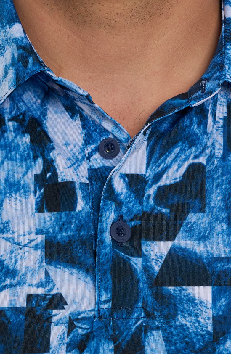 Robert Graham Tetris Blocks Short Sleeve Performance Polo, Alternate, color, 