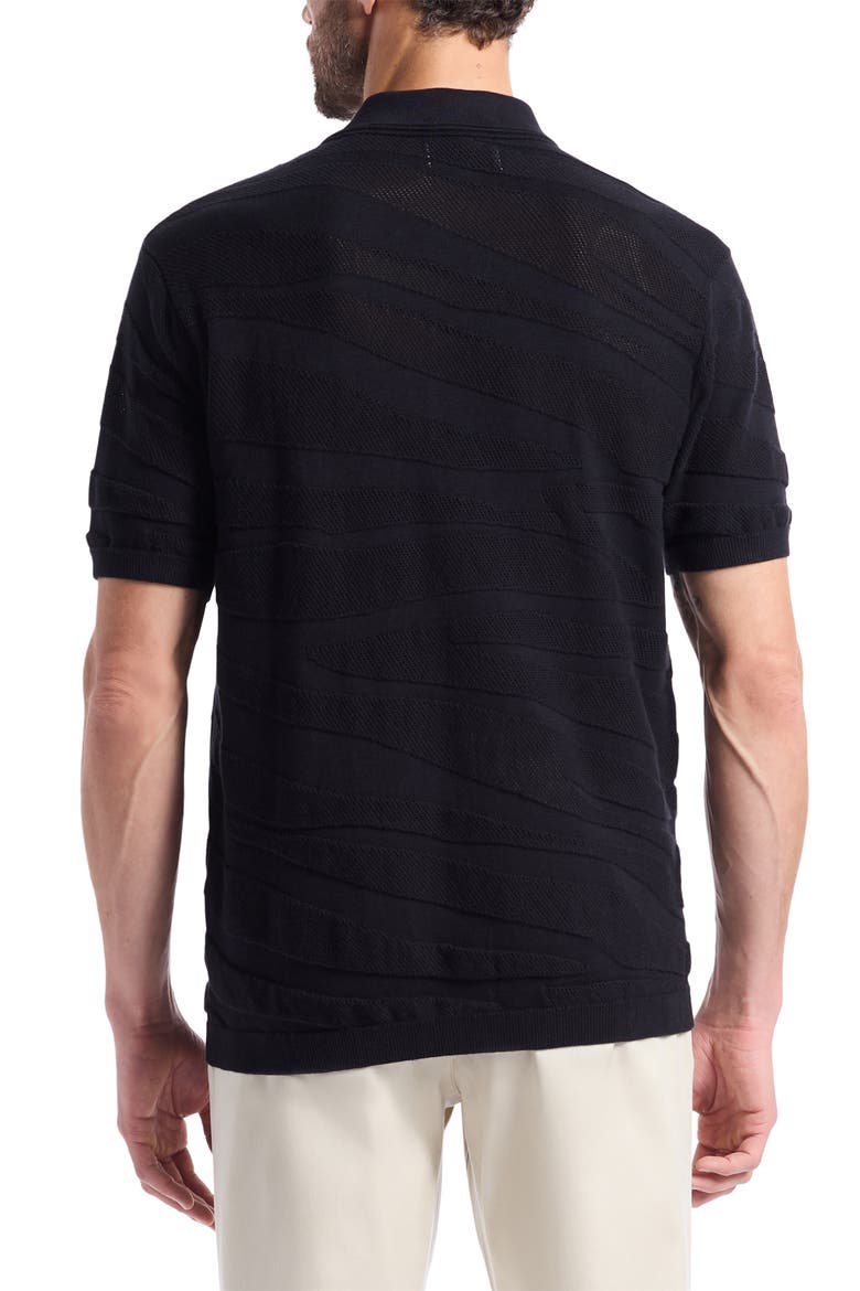 Penlyn Cotton Button-Up Sweater, Alternate, color, BLACK