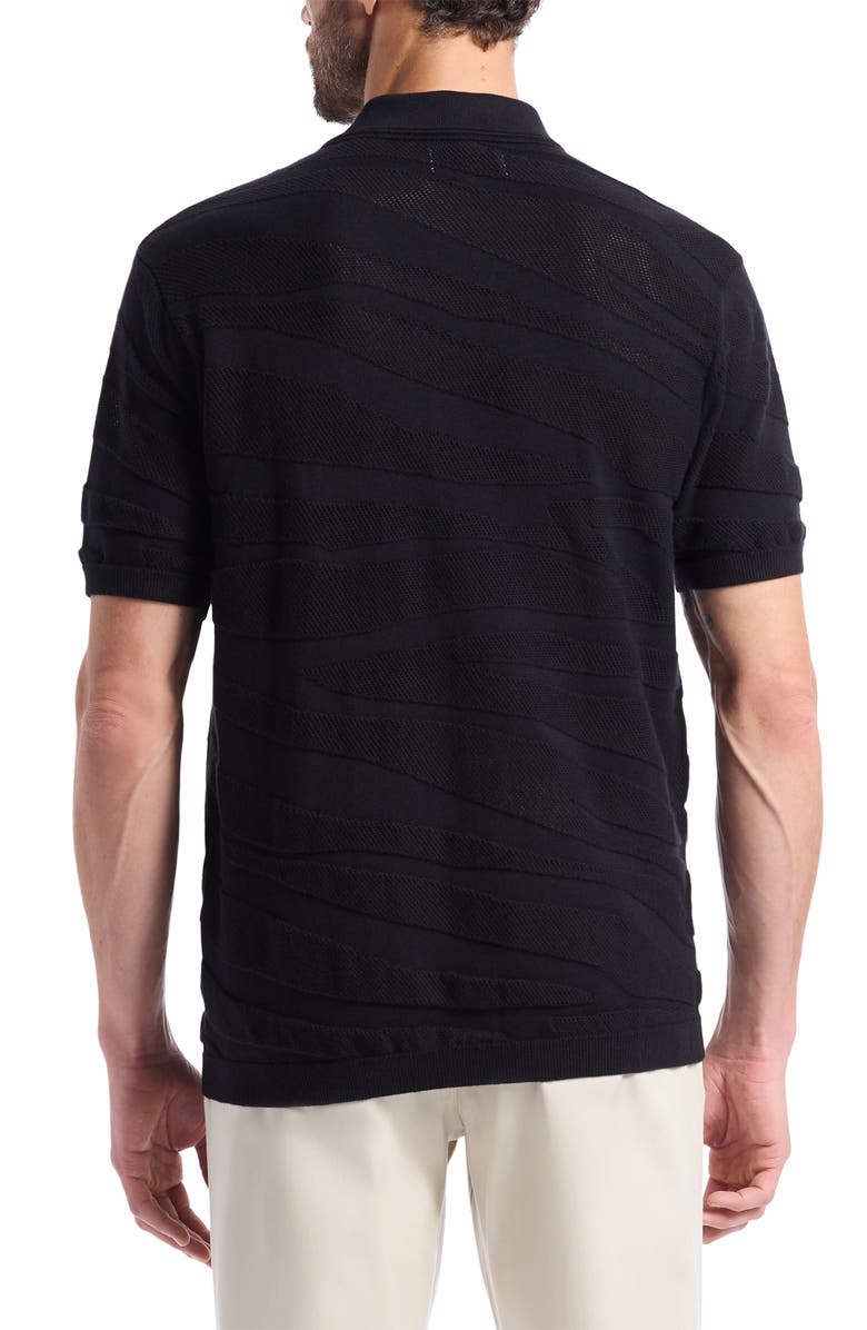 Robert Graham Penlyn Cotton Button-Up Sweater, Alternate, color, Black