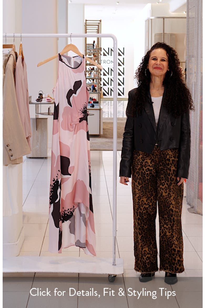 Michalie Floral Satin Dress video