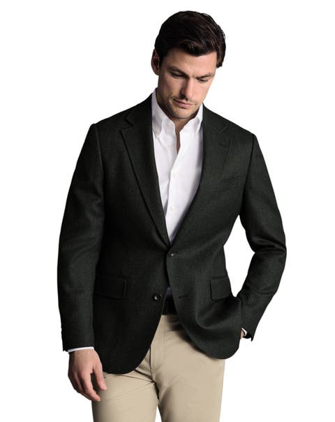Wool Texture Slim Fit Jacket