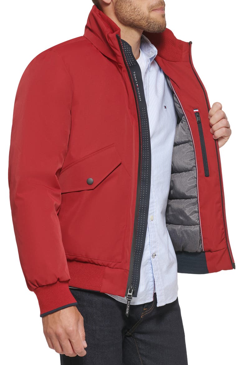 Arctic Bomber Jacket, Alternate, color, RED