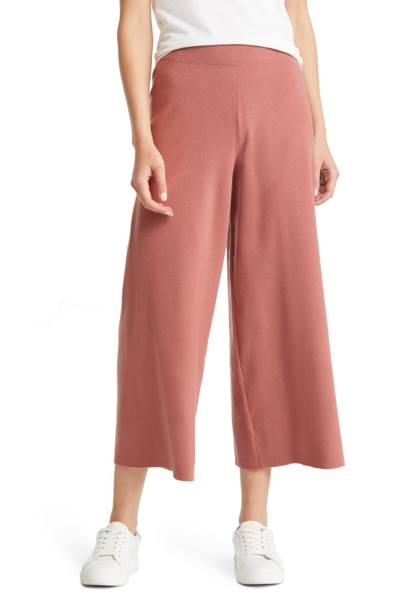Lisbon Wide Leg Pull-On Pants, Main, color, MTDBRKDST