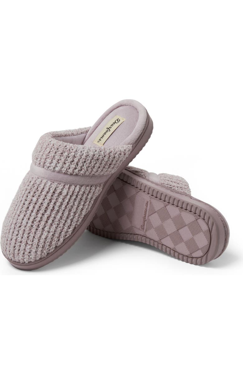 DEARFOAMS Serena Marled Chenille Scuff House Slipper, Alternate, color, Frosted Plum