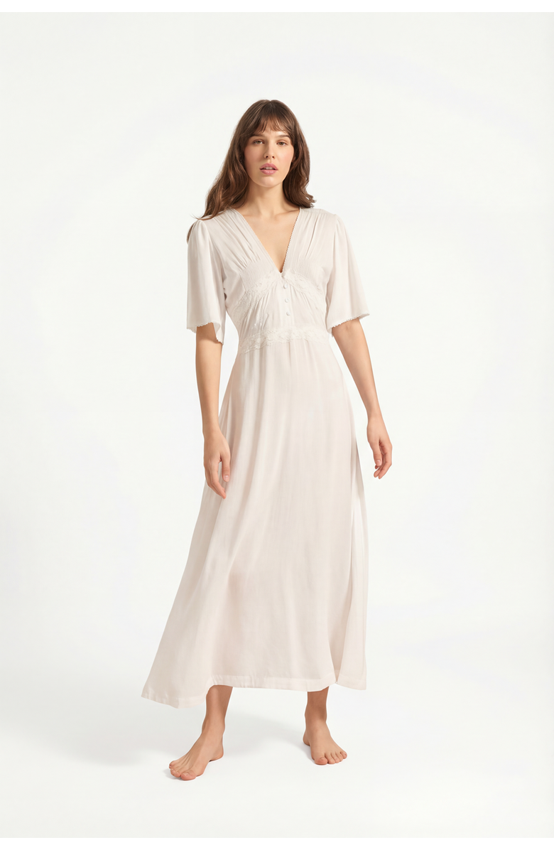 If Only If Luisa Nightdress, Main, color, Ivory