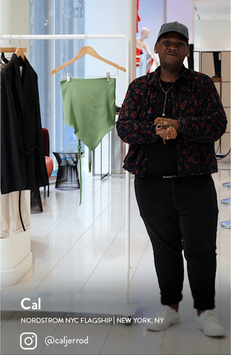 Brita Braid Detail Handkerchief Hem Strapless Top, sales video thumbnail