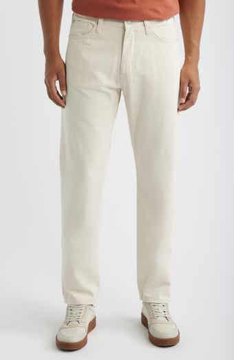 Zach Straight Leg Cotton & Linen Jeans