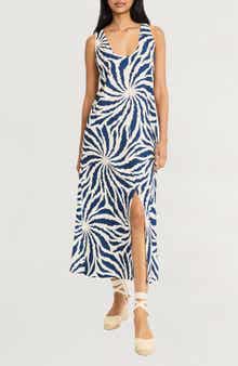The Good Journey Abstract Print Racerback Dress
