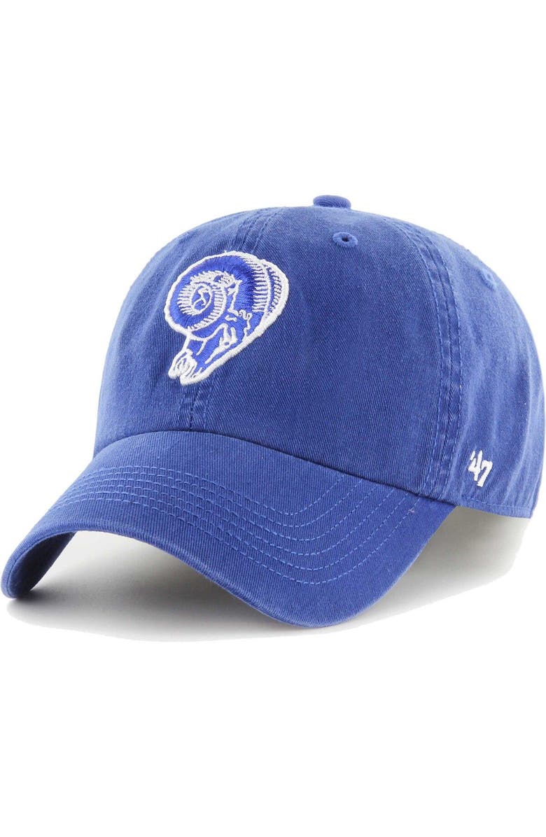 '47 Men's '47 Royal Los Angeles Rams Gridiron Classics Franchise Legacy Fitted Hat, Main, color, Royal