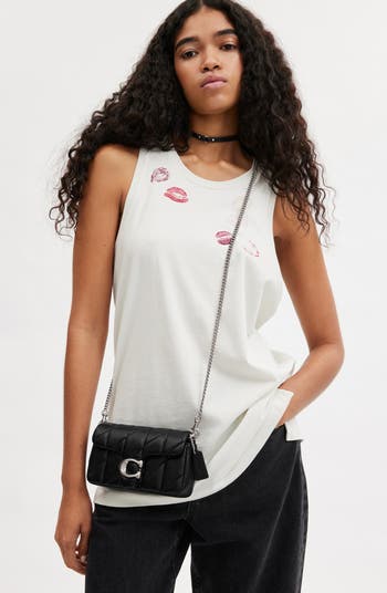 【COACH】Quilted Pillow Leather Tabby Wristlet with Chain COACH Quilted Pillow Leather Tabby Wristlet with Chain - Macy's