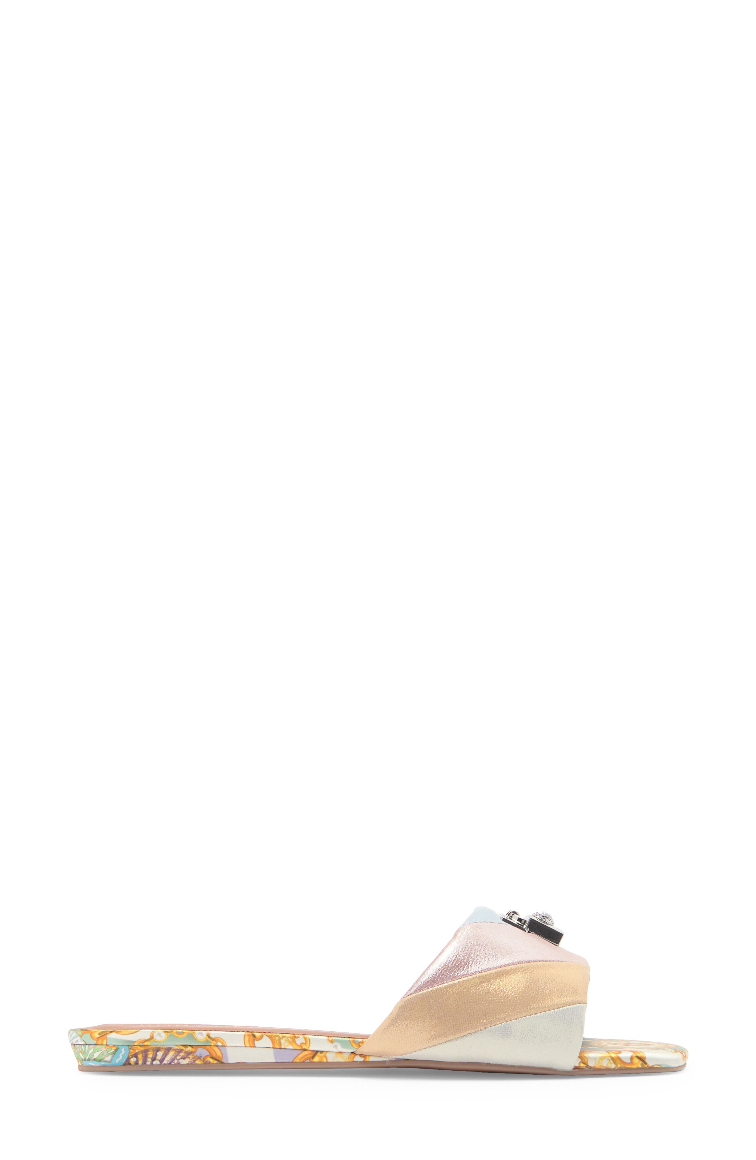 Kurt Geiger London Brixton Slide Sandal, Alternate, color, Metallic Combo