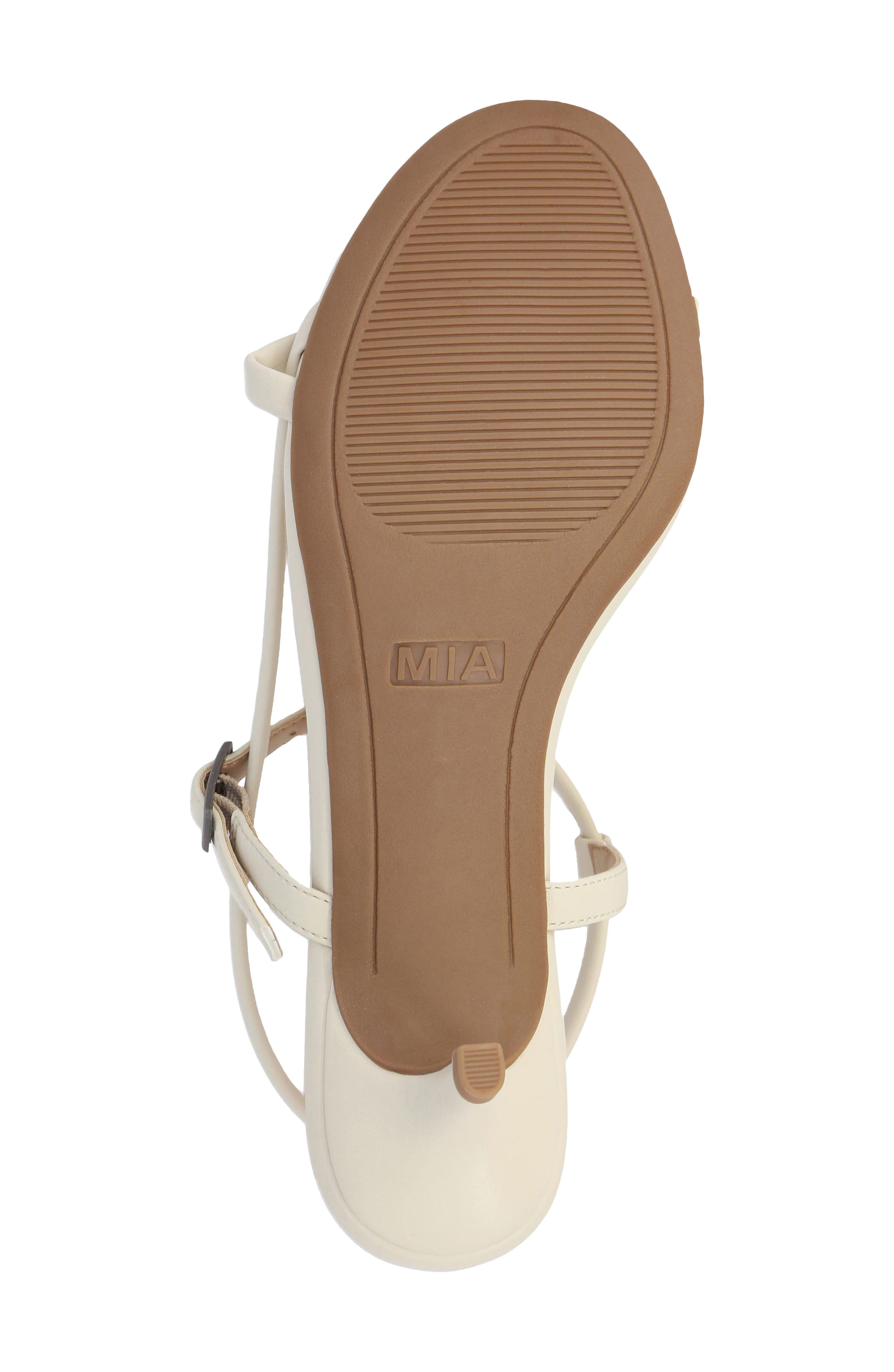 Meleani Ankle Strap Kitten Heel Sandal, Alternate, color, BONE