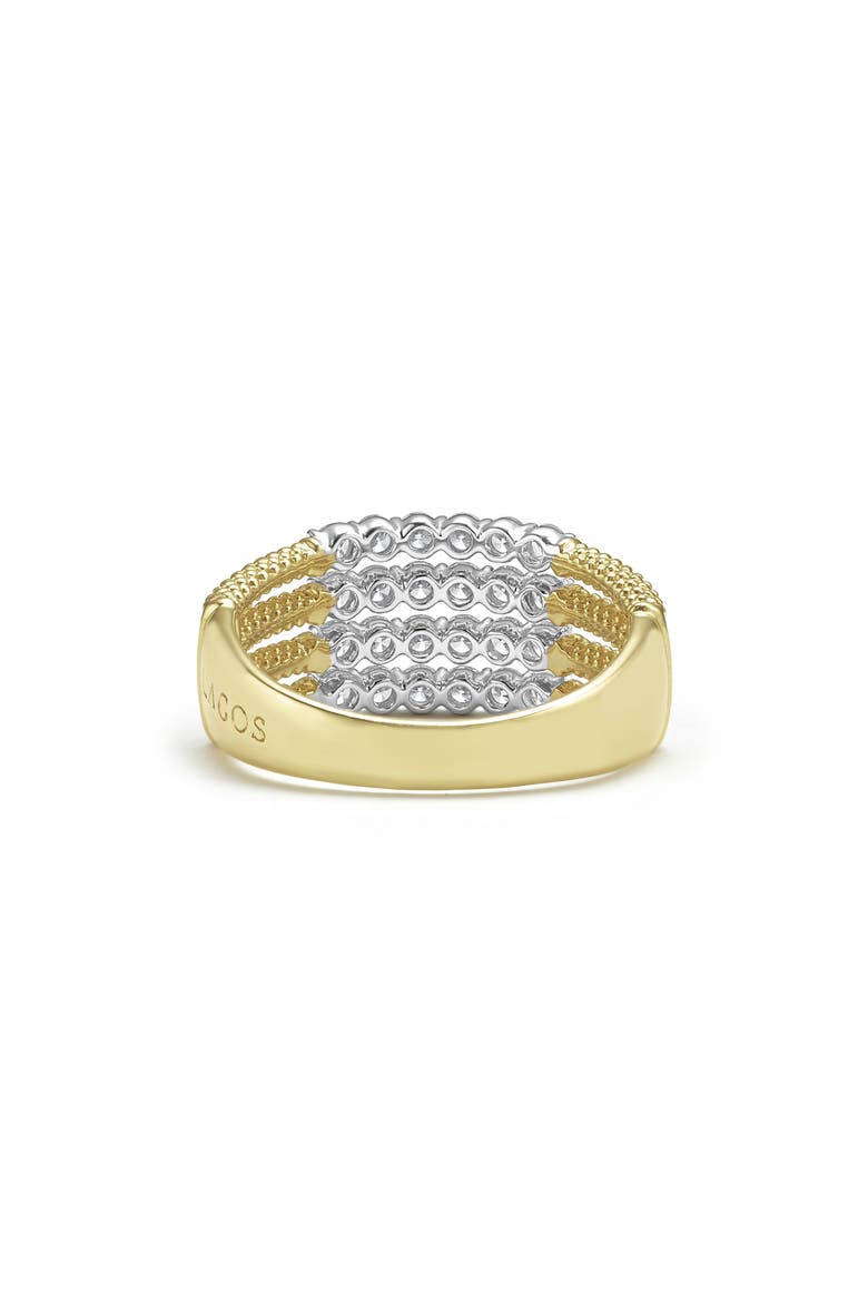 Superfine Signature Caviar Diamond Ring, Alternate, color, GOLD