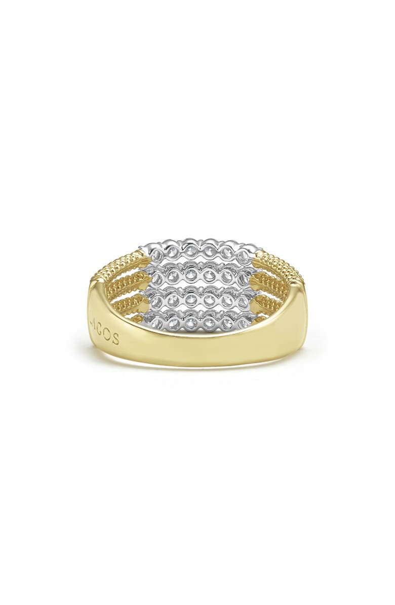 LAGOS Superfine Signature Caviar Diamond Ring, Alternate, color, Gold