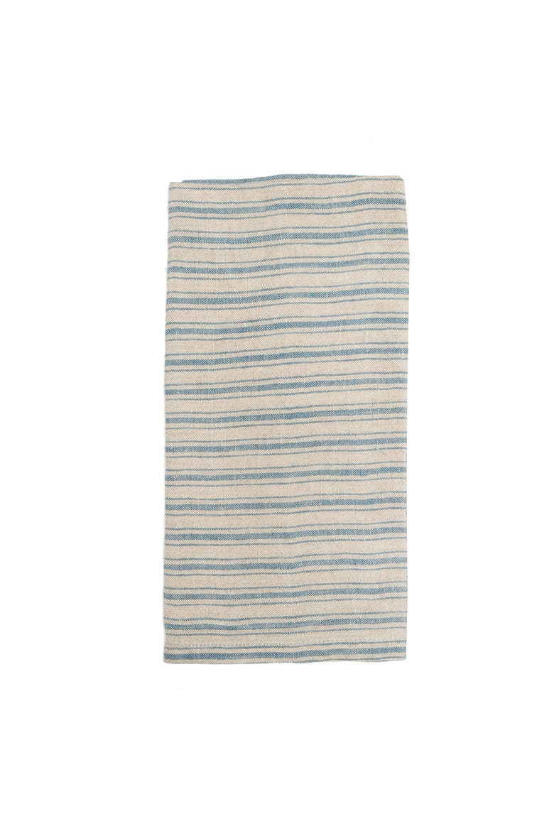 Boat Stripe Linen Towels - Set of 2, Alternate, color, Natural/Blue 20" x 30"