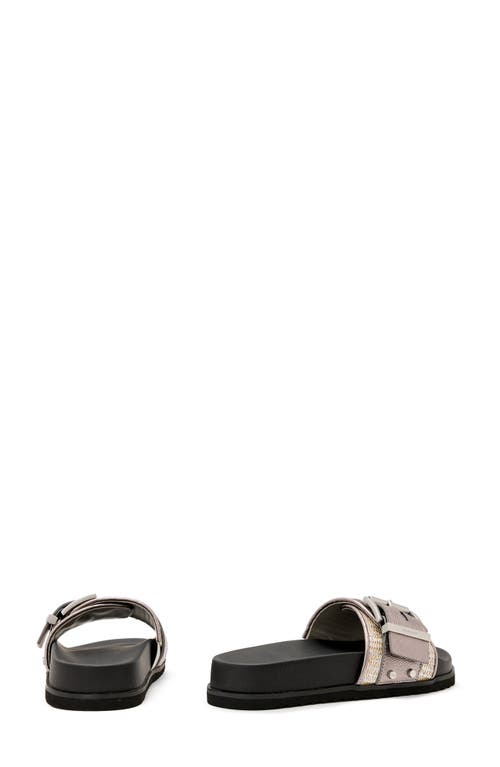 Allsaints Ellie Raffia Stud Slide Sandal