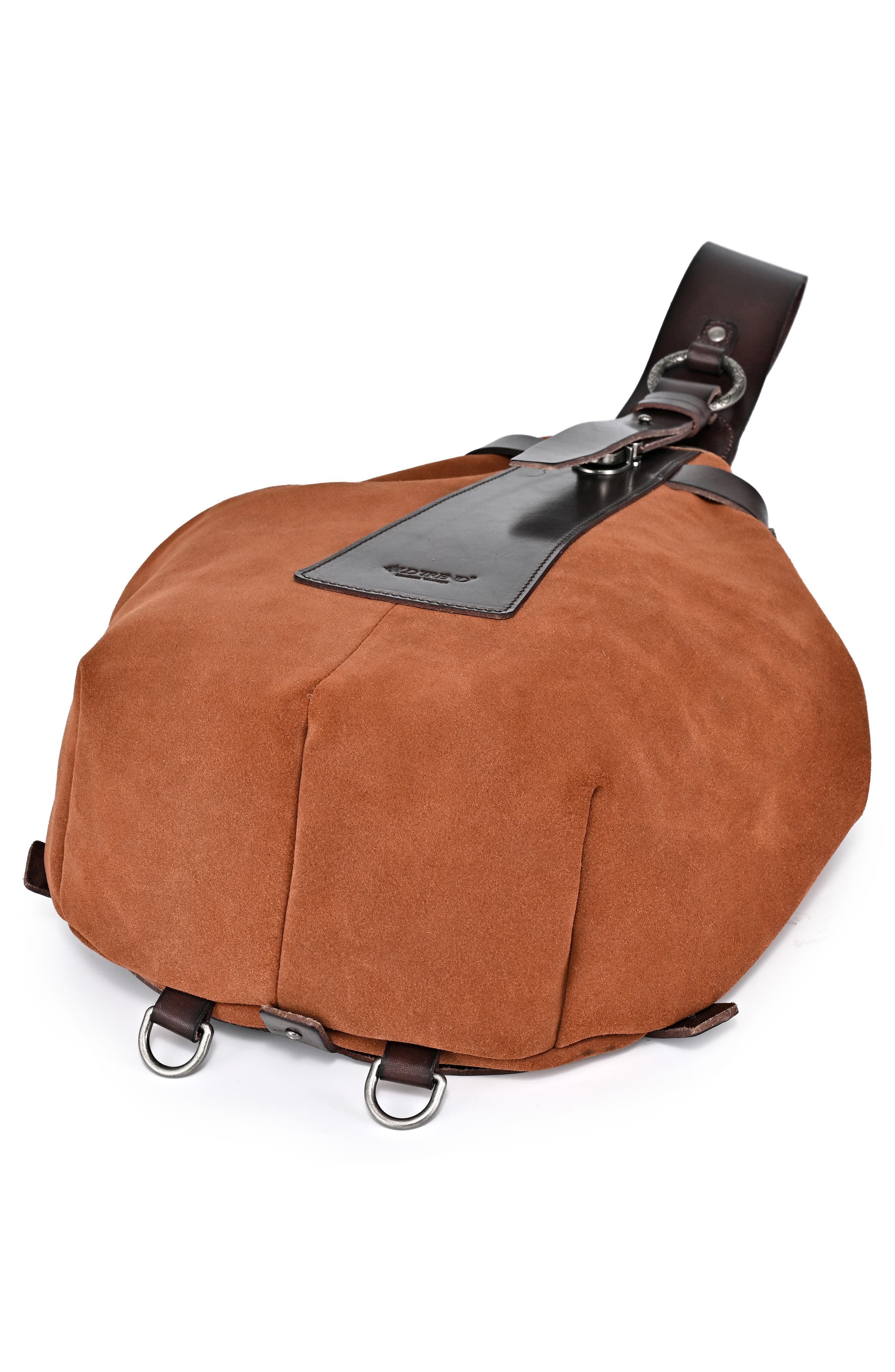 OLD TREND Daisy Leather Trim Sling Bag, Alternate, color, Brown