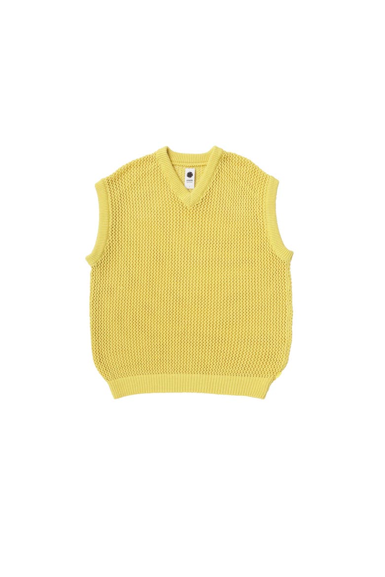 Knitted Vest, Main, color, Dry Sunflower