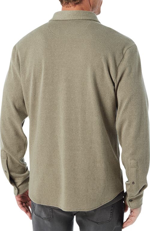Fair Harbor Dunewood Stretch Flannel Button-up Shirt In Green