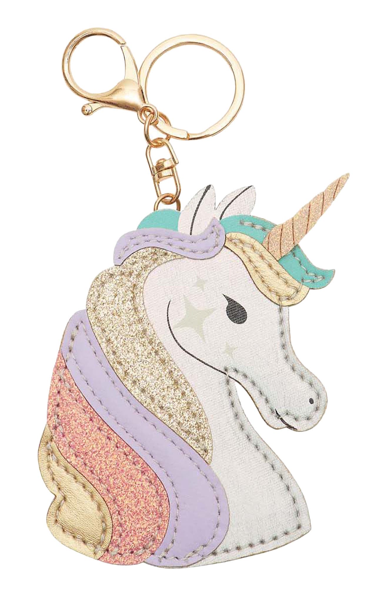 Kids' My Unicorn Key Ring, Main, color, PINK