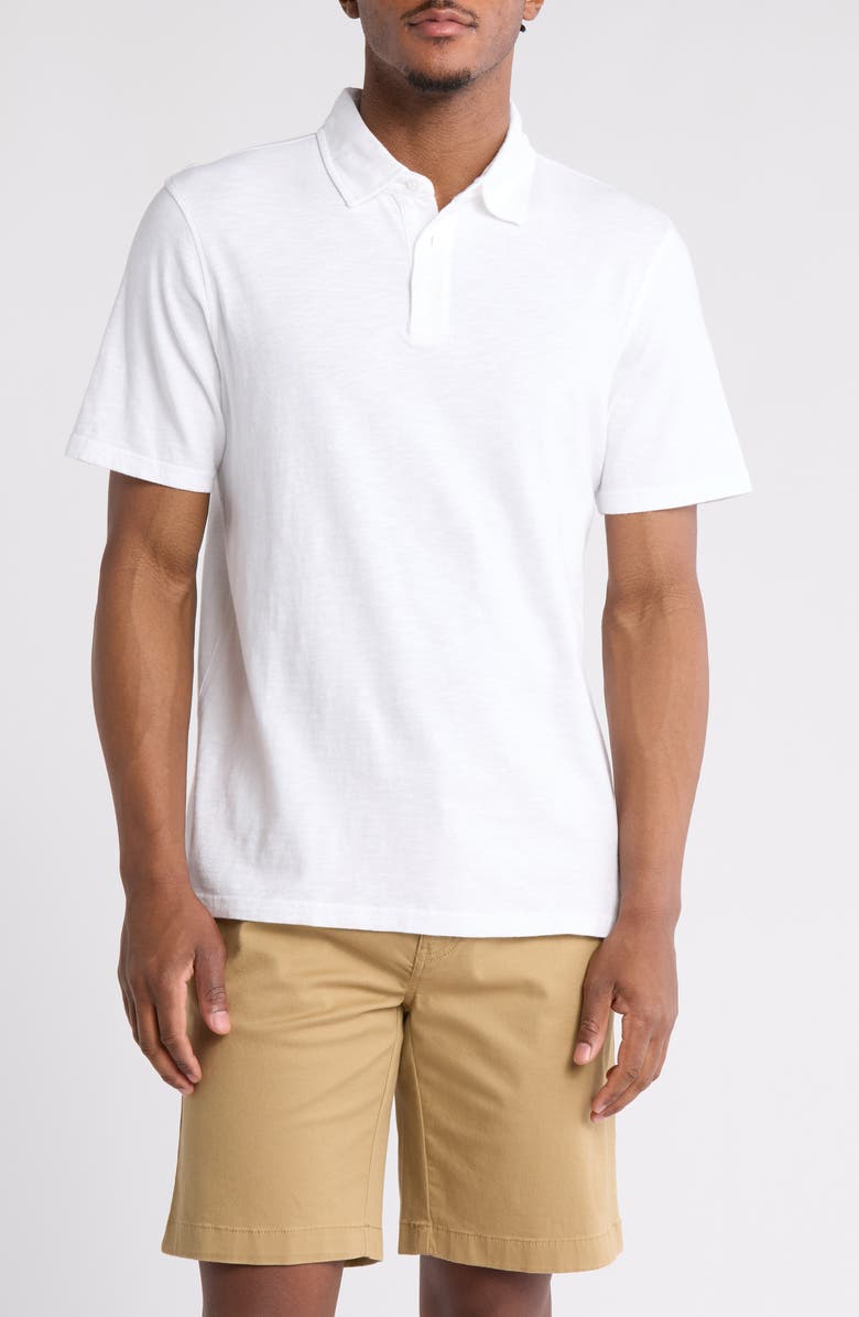 14th & Union Slub Cotton Polo, Main, color, White