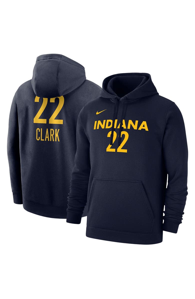 Nike Unisex Nike Caitlin Clark Navy Indiana Fever 2024 WNBA Draft Player Name & Number Pullover Hoodie, Main, color, Navy