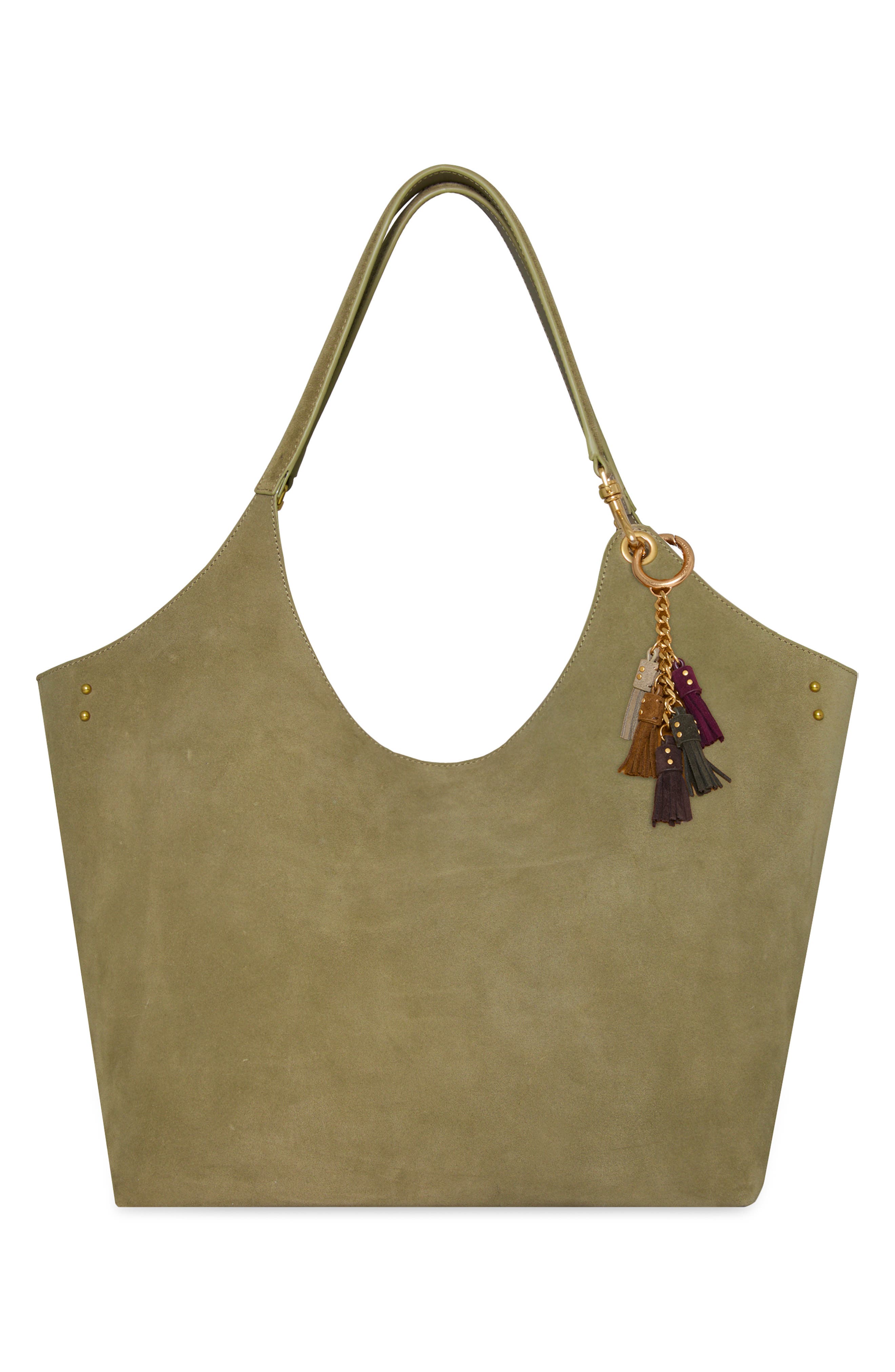 Rebecca Minkoff Multi Tassel Bag Charm, Alternate, color, Willow/Mulberry