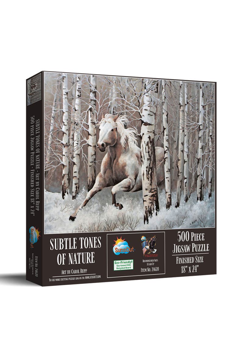 Subtle Tones of Nature 500 piece Jigsaw Puzzle for Adults, Main, color, Multicolor