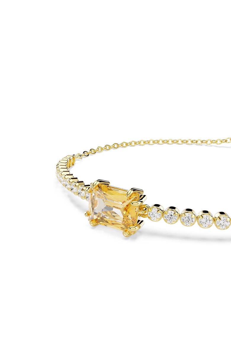 Swarovski Matrix Slider Bracelet, Alternate, color, Gold