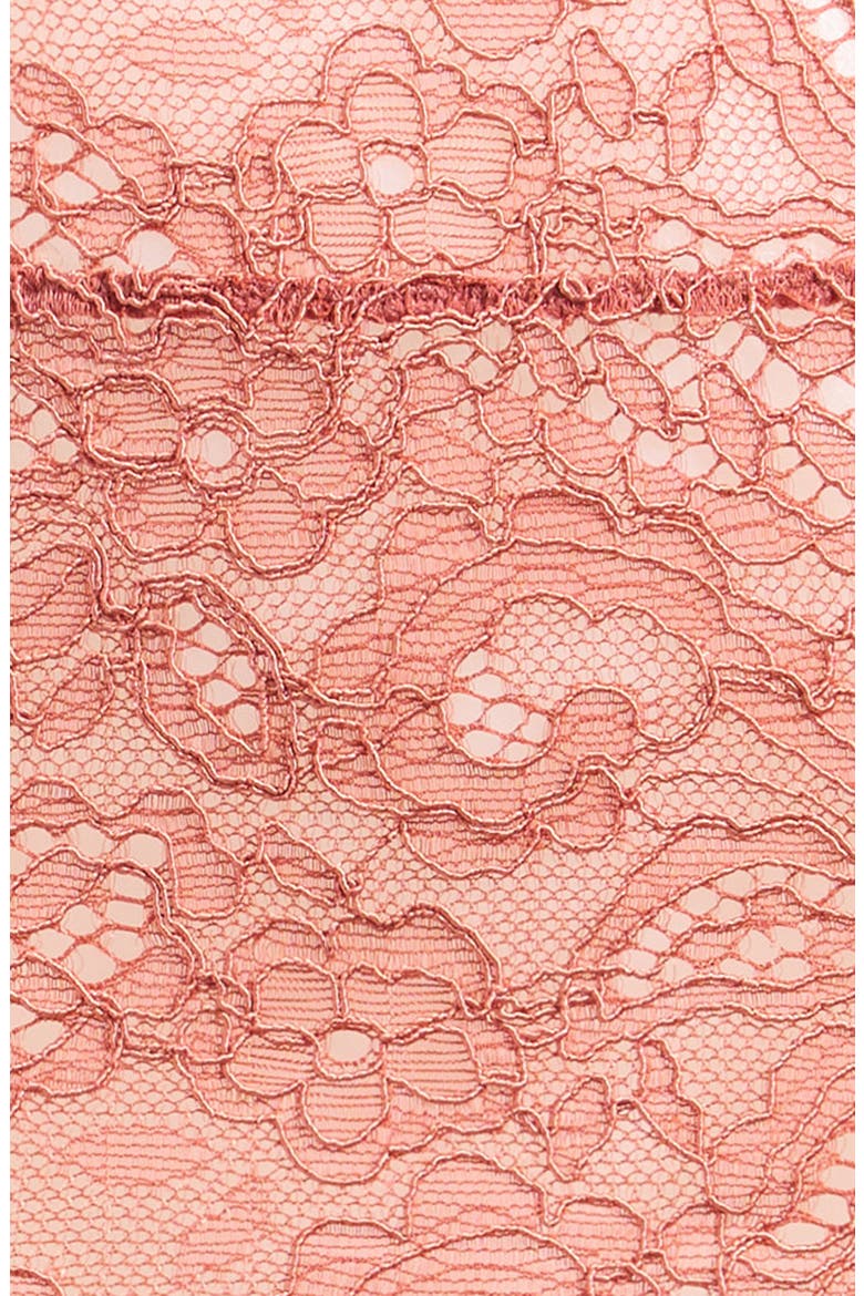 Romantic Corded Lace Garter Skirt, Alternate, color, DRY POPPY BROWN