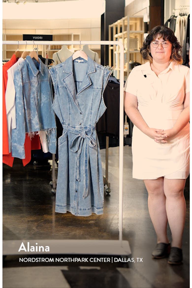 Sleeveless Tie Waist Denim Dress video