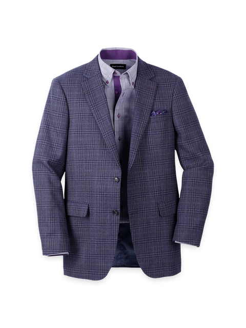 Cotton Blendsingle Breasted Notch Lapel Sport Coat