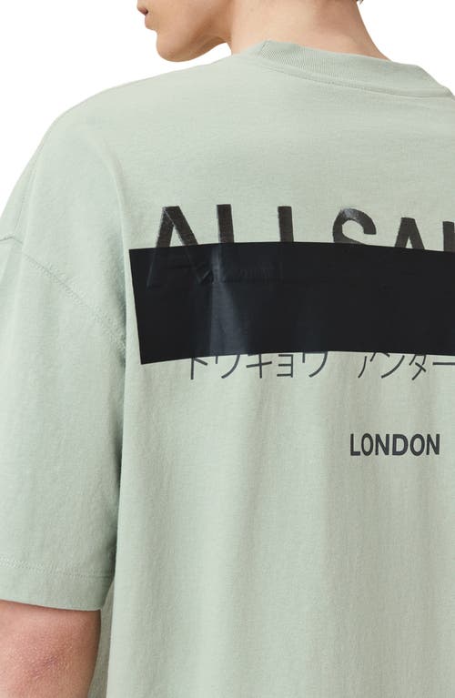 Shop Allsaints Redact Mock Neck Graphic T-shirt