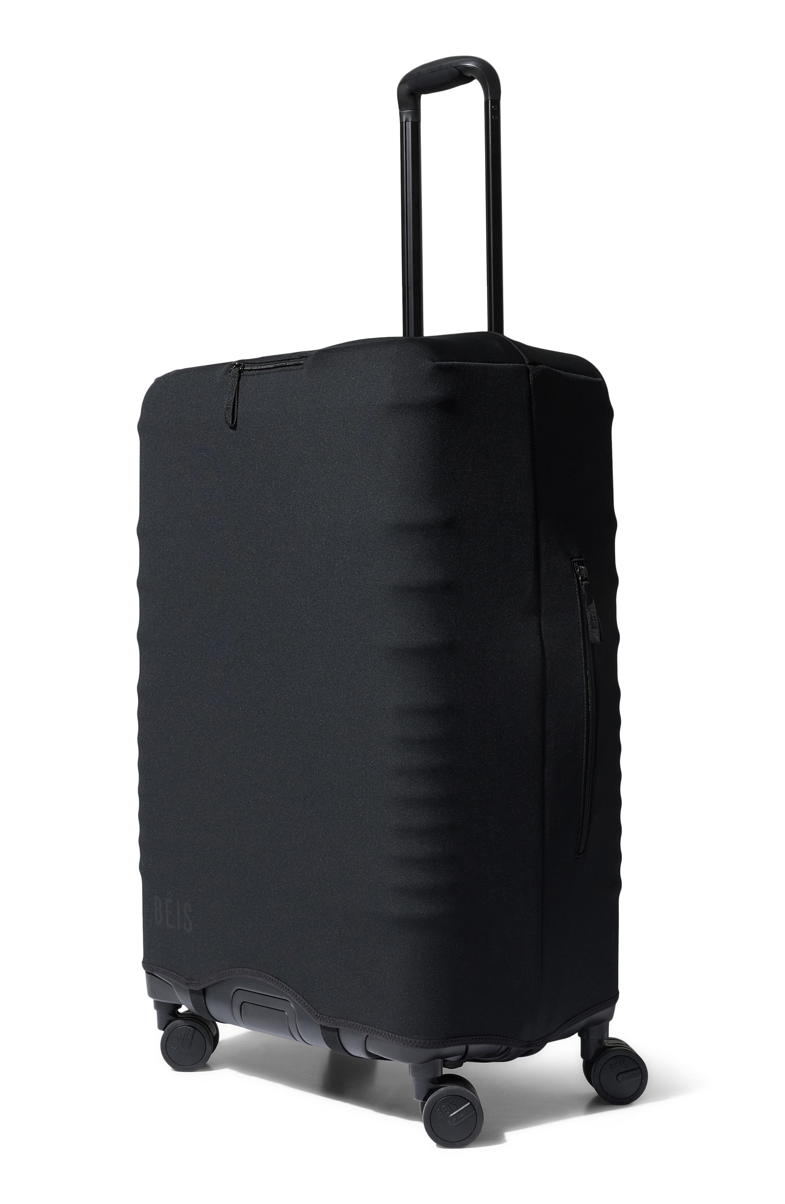 Béis The Hybrid Check-In Luggage Cover, Alternate, color, Black