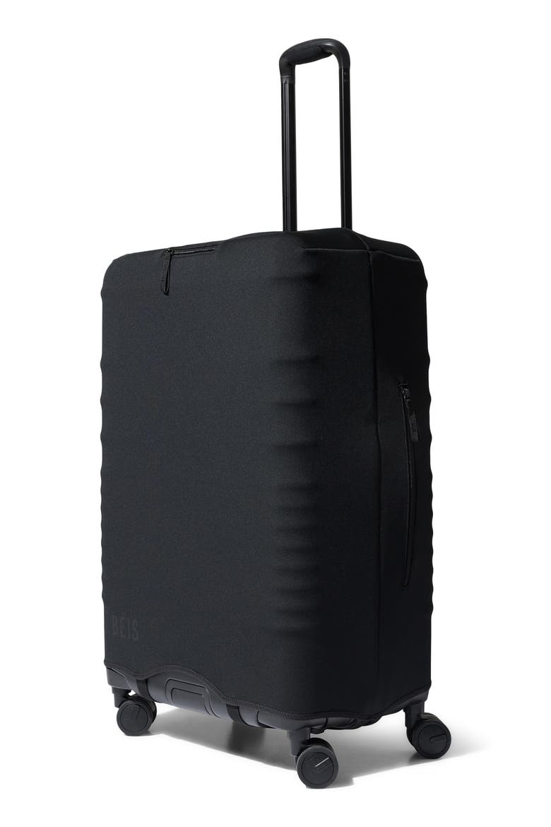The Hybrid Check-In Luggage Cover, Alternate, color, BLACK