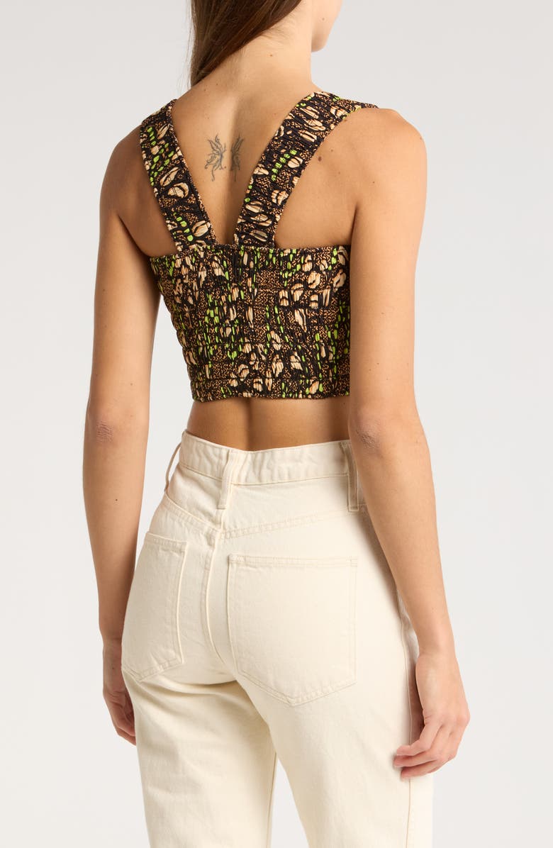 A.L.C. Cielo Smocked Crop Tank, Alternate, color,