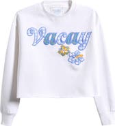 Vintage Havana Kids' Vacay Crop Crewneck Sweatshirt