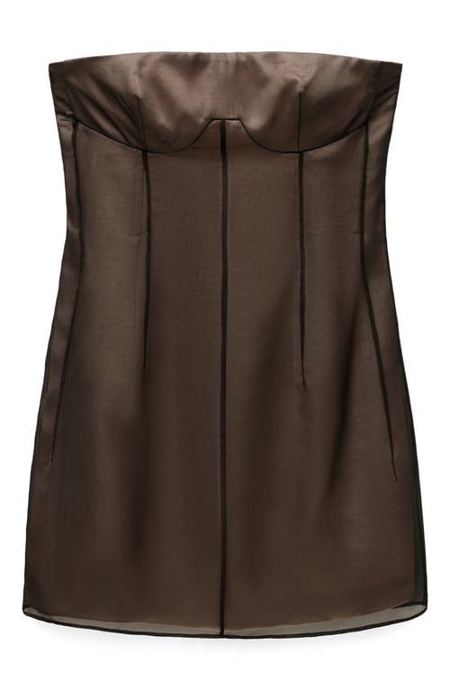 Mango Women's Corset Neckline Short Dress In Black