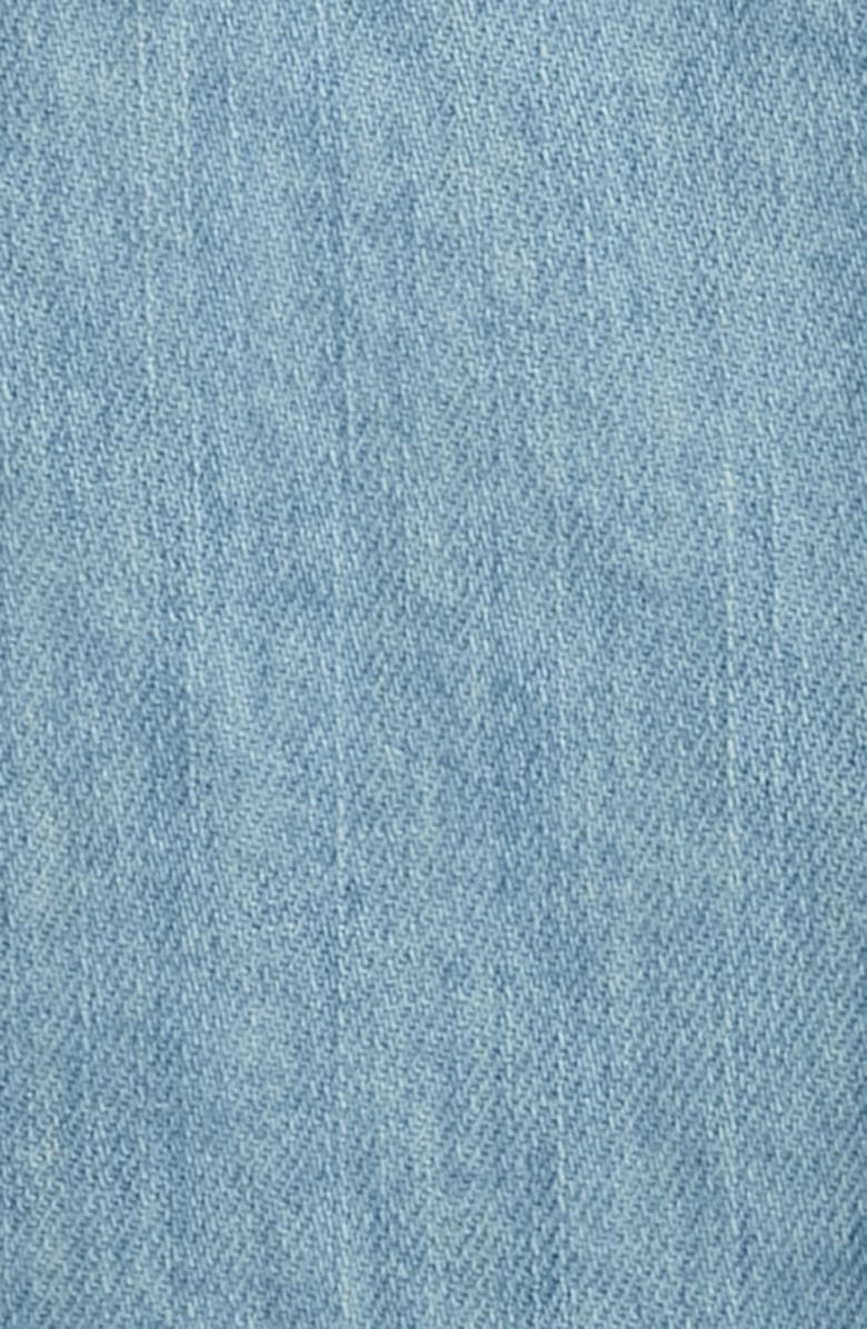 Pendleton Gambler Embroidered Snap-Up Chambray Shirt, Alternate, color, Light Denim/ Salmon