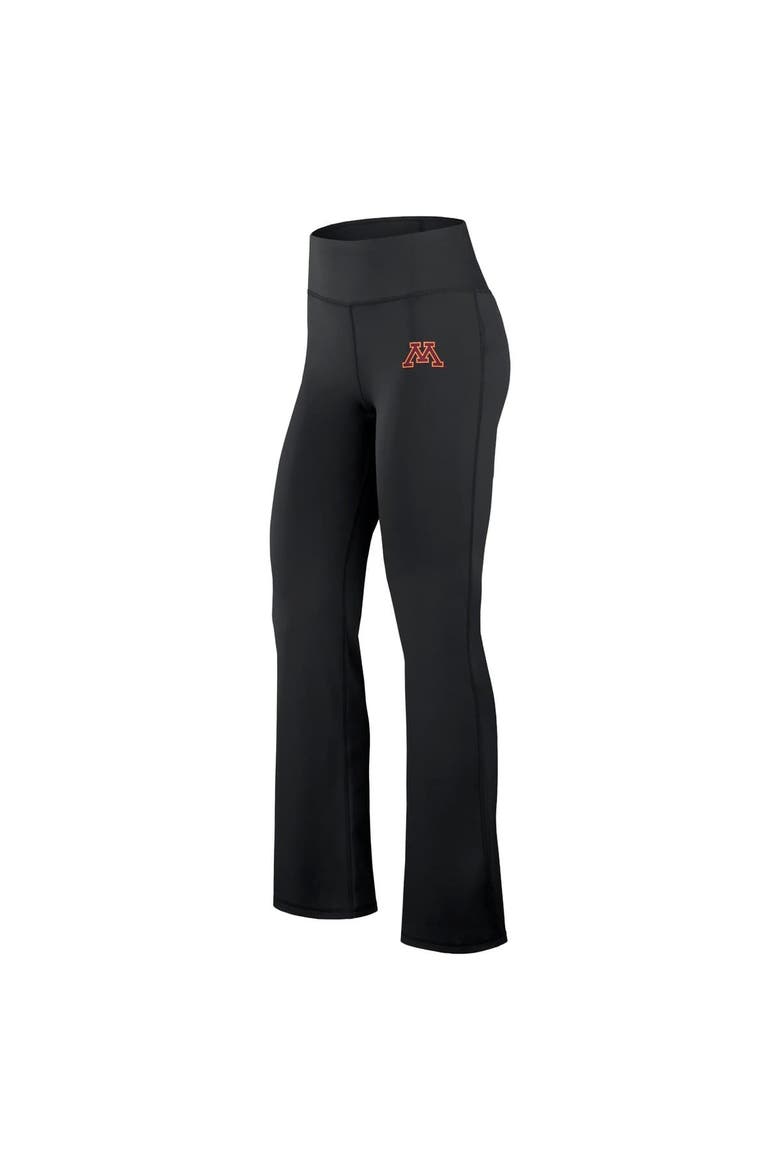 Women's Fanatics Black Minnesota Golden Gophers Training Camp Maxed Out Flare Leggings, Alternate, color, Black