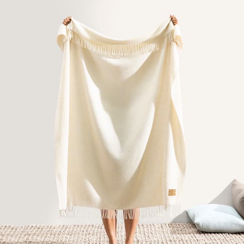 Lands Downunder Juno Cashmere Throw In Sand