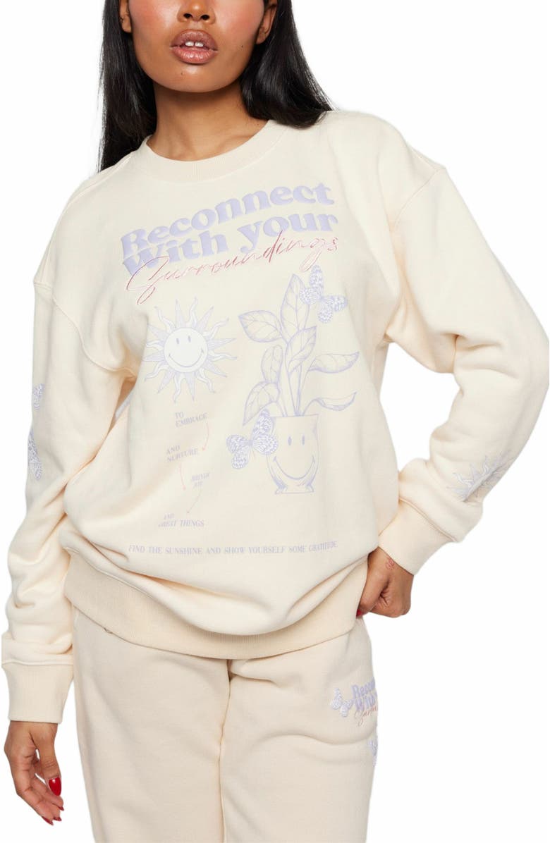 Samii Ryan RECONNECT CREWNECK, Alternate, color, Bone