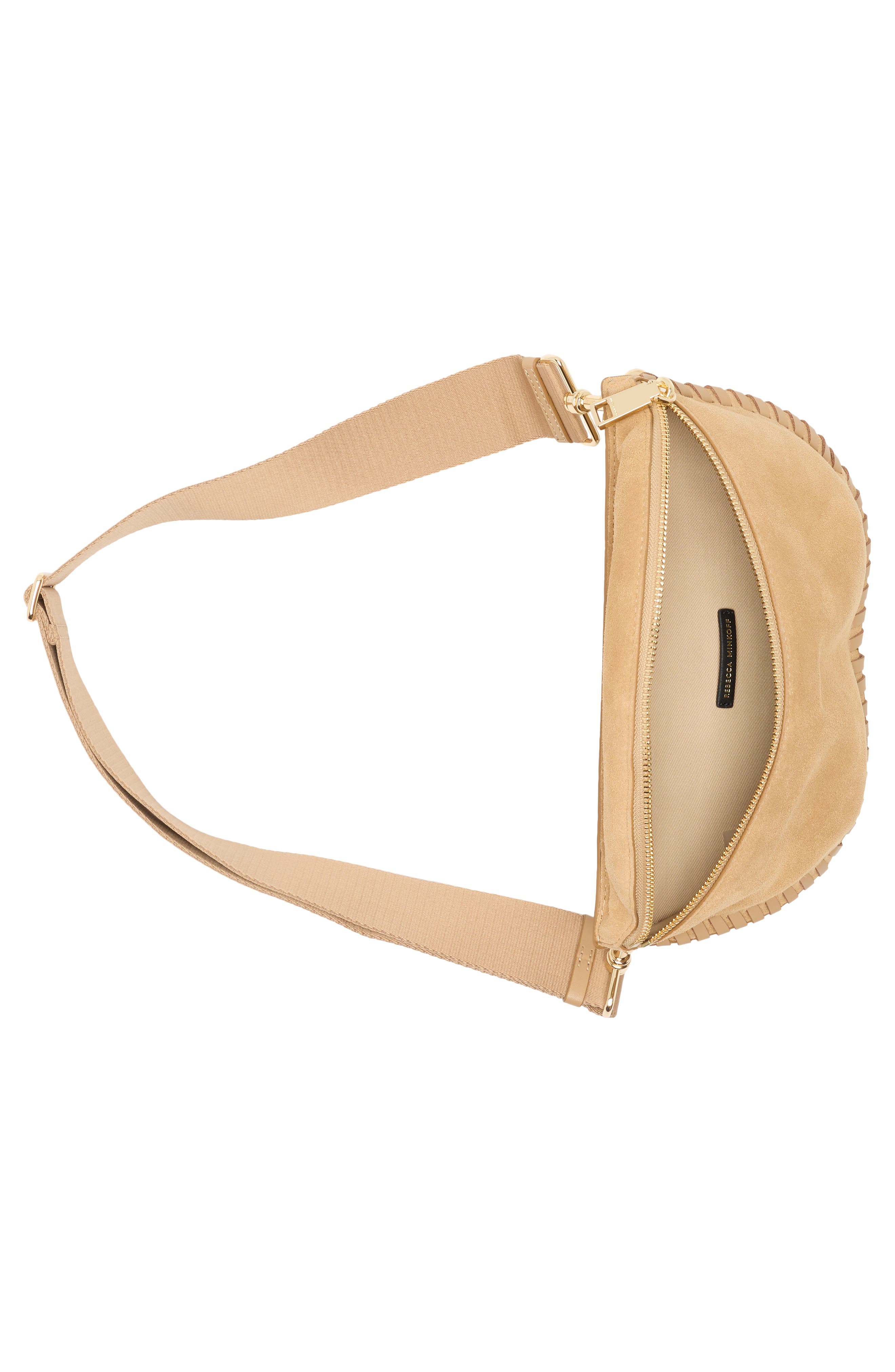 Rebecca Minkoff Darren Whipstitch Leather Belt Bag, Alternate, color, 